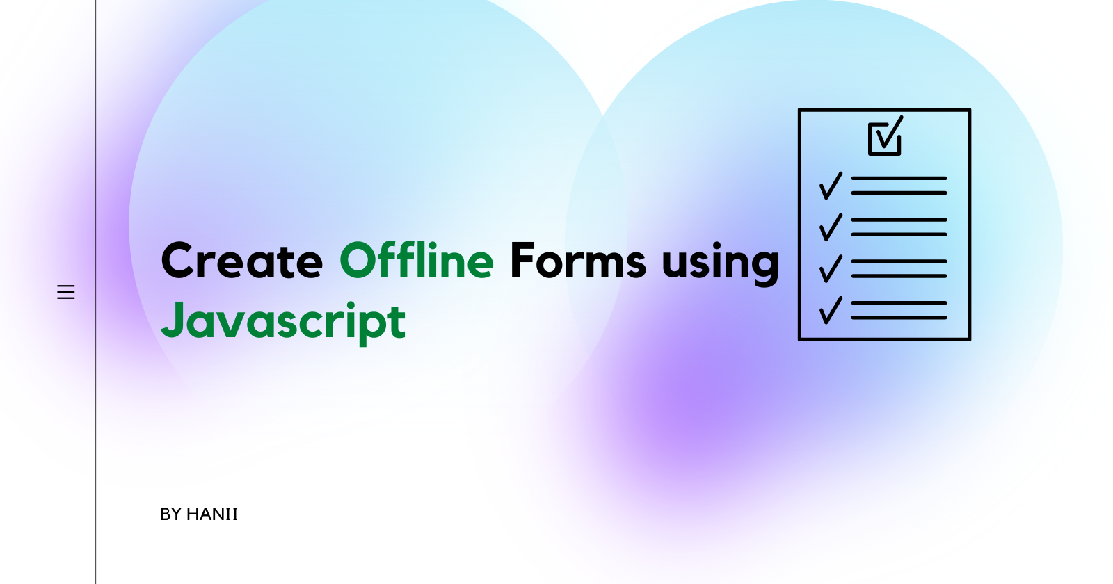 Create Offline Forms using Javascript 🤩